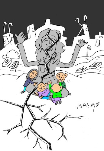 Cartoon: 8 mart (medium) by yasar kemal turan tagged mart