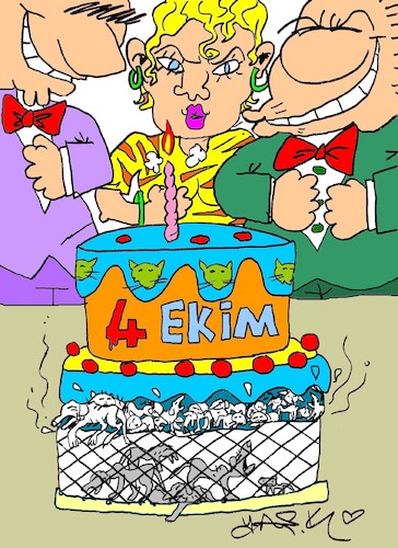 Cartoon: A right cannot be deferred (medium) by yasar kemal turan tagged right,cannot,be,deferred
