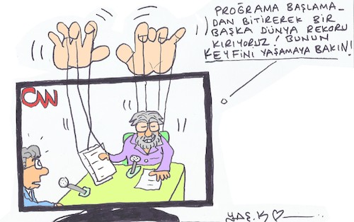 Cartoon: biased program (medium) by yasar kemal turan tagged biased,program