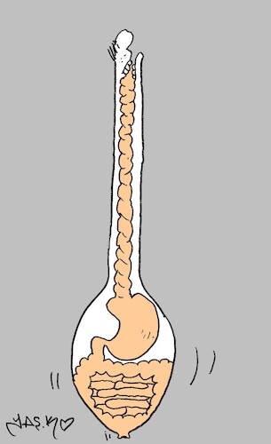Cartoon: spoon (medium) by yasar kemal turan tagged spoon