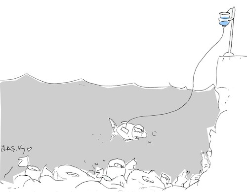 Cartoon: breath (medium) by yasar kemal turan tagged breath
