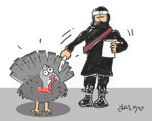 Cartoon: celebration (medium) by yasar kemal turan tagged celebration