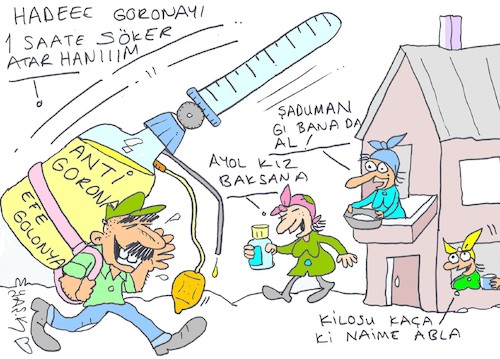 Cartoon: cologne (medium) by yasar kemal turan tagged cologne