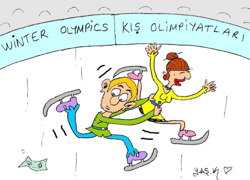 Cartoon: dangerous moves (medium) by yasar kemal turan tagged dangerous,moves