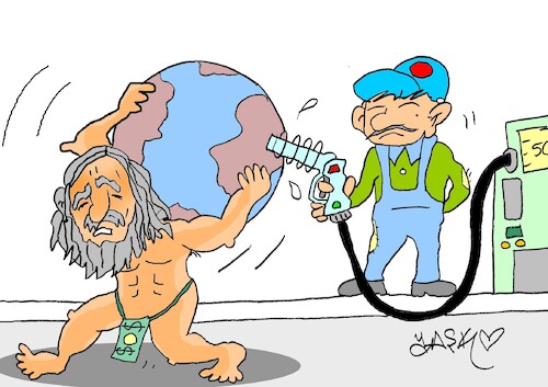 Cartoon: difficult years (medium) by yasar kemal turan tagged difficult,years