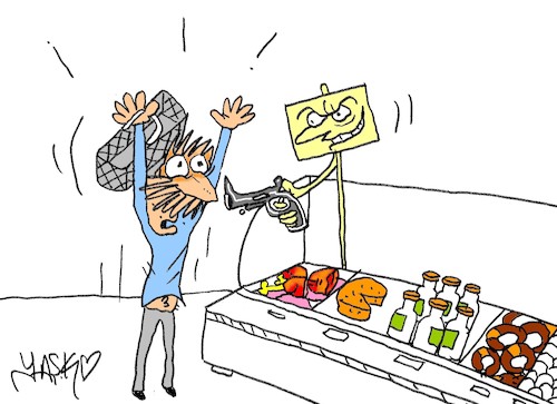 Cartoon: exorbitant price (medium) by yasar kemal turan tagged exorbitant,price