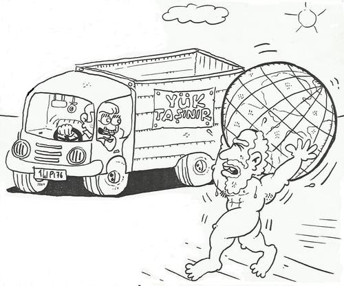 Cartoon: heavy load (medium) by yasar kemal turan tagged load,heavy