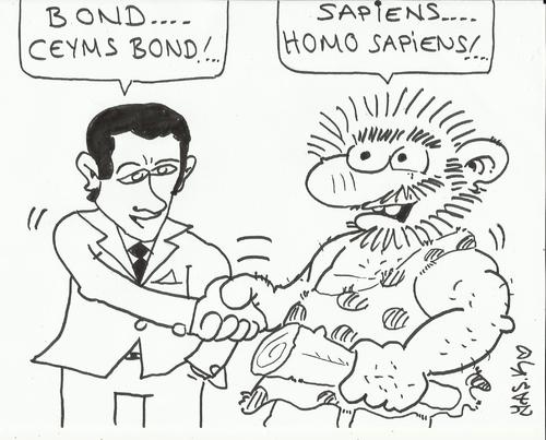Cartoon: human friend (medium) by yasar kemal turan tagged friend,human