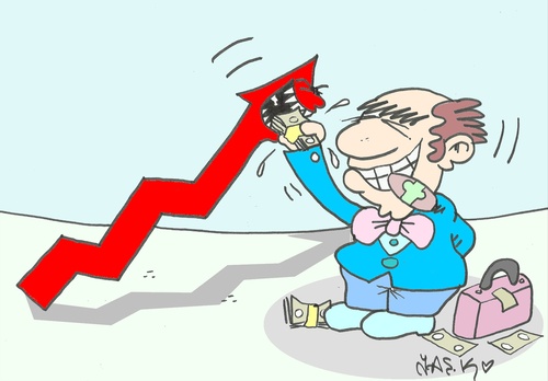 Cartoon: hungry (medium) by yasar kemal turan tagged hungry,economy,money,rich