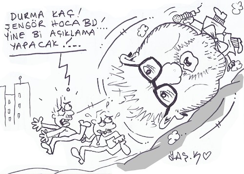 Cartoon: ignorant professor (medium) by yasar kemal turan tagged ignorant,professor