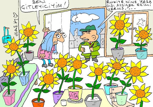 Cartoon: illegal cultivation (medium) by yasar kemal turan tagged illegal,cultivation