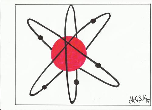 Cartoon: Japanese atomic (medium) by yasar kemal turan tagged japan,atomic,japanese