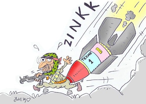 Cartoon: kick (medium) by yasar kemal turan tagged kick