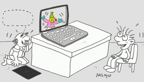 Cartoon: laptop (medium) by yasar kemal turan tagged love,laptop
