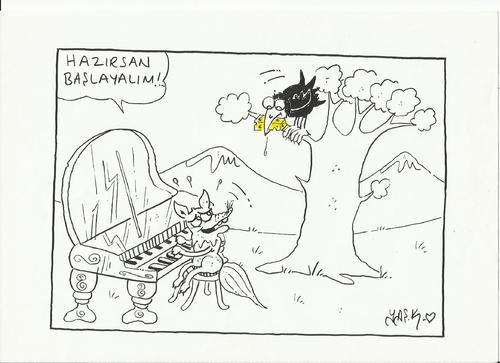 Cartoon: lefonten (medium) by yasar kemal turan tagged lefonten