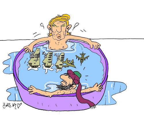 Cartoon: like a jacuzzi (medium) by yasar kemal turan tagged like,jacuzzi