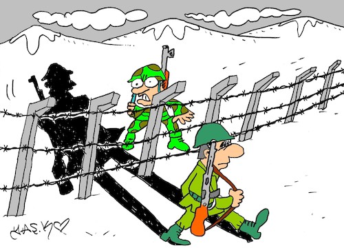 Cartoon: long affair (medium) by yasar kemal turan tagged long,affair