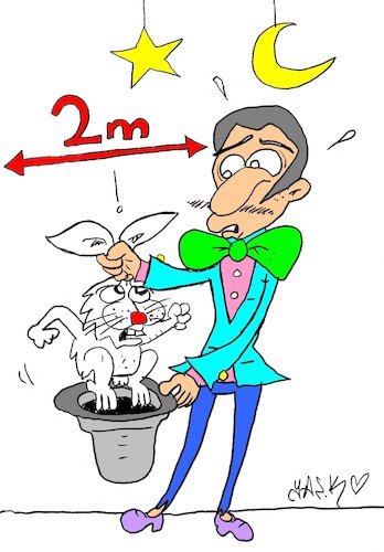 Cartoon: mesafe (medium) by yasar kemal turan tagged mesafe
