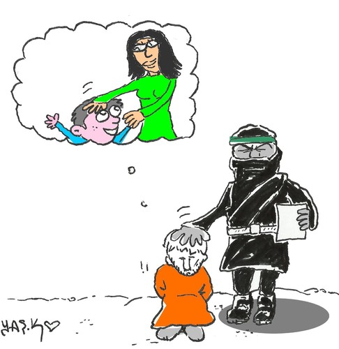 Cartoon: my mothers handed (medium) by yasar kemal turan tagged mother,my