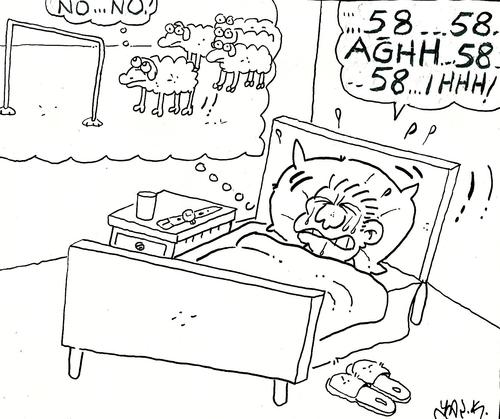 Cartoon: 58-58-58-58 (medium) by yasar kemal turan tagged 58,nightmare