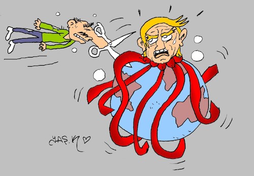 Cartoon: one day for sure (medium) by yasar kemal turan tagged one,day,for,sure