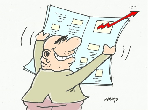 Cartoon: out (medium) by yasar kemal turan tagged out,rich,economy,indicator