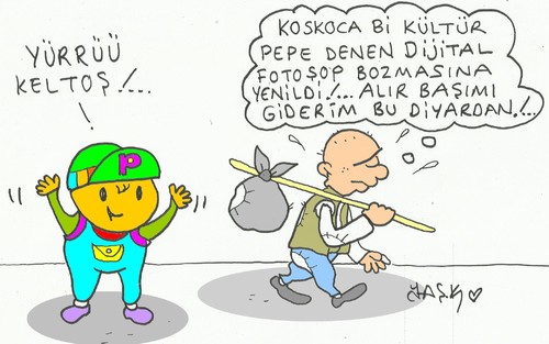 Cartoon: pepe-keloglan (medium) by yasar kemal turan tagged pepe