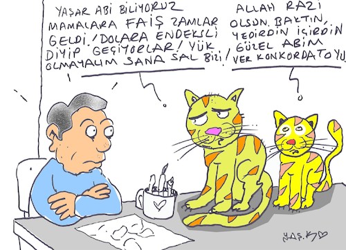 Cartoon: pet food (medium) by yasar kemal turan tagged pet,food