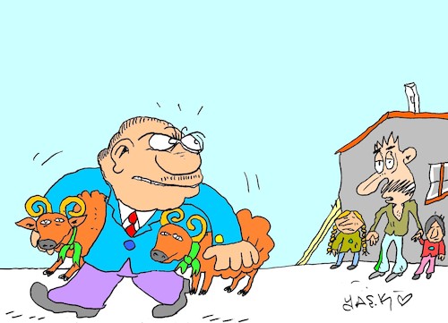 Cartoon: political bureaucrat (medium) by yasar kemal turan tagged political,bureaucrat