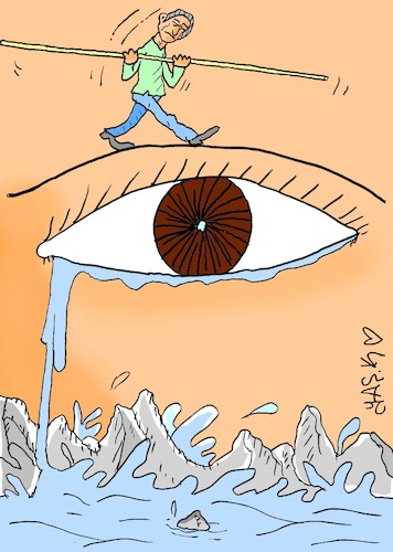 Cartoon: prisoner (medium) by yasar kemal turan tagged prisoner