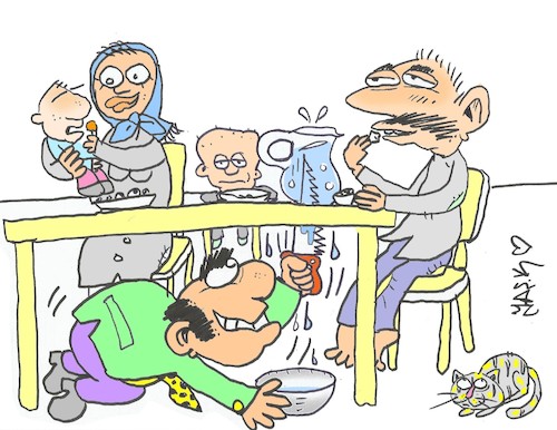 Cartoon: profiteering (medium) by yasar kemal turan tagged profiteering
