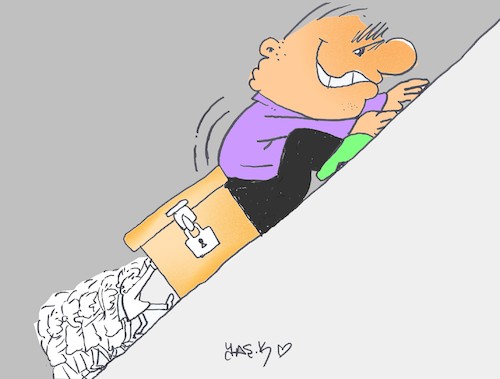 Cartoon: reactionary (medium) by yasar kemal turan tagged reactionary