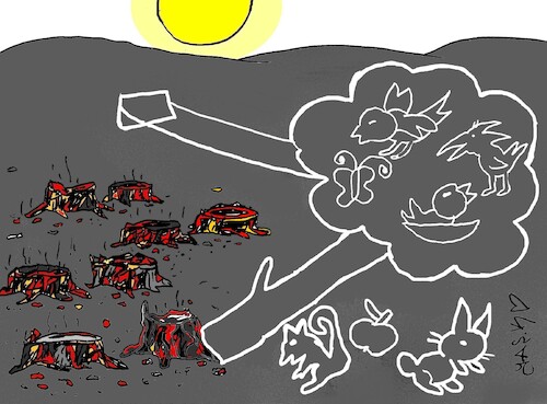 Cartoon: slaughter (medium) by yasar kemal turan tagged slaughter