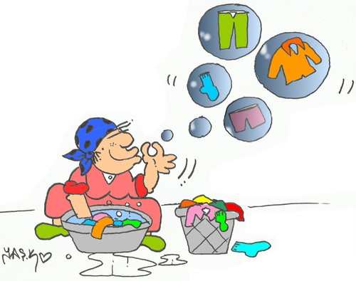 Cartoon: soap bubbles (medium) by yasar kemal turan tagged soap,bubbles