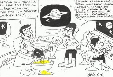 Cartoon: Star Trek-150 km (medium) by yasar kemal turan tagged trek,star