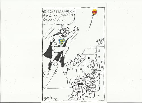 Cartoon: supermen (medium) by yasar kemal turan tagged supermen