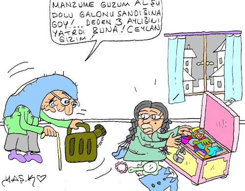 Cartoon: trousseau (medium) by yasar kemal turan tagged trousseau
