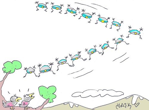 Cartoon: V (medium) by yasar kemal turan tagged human