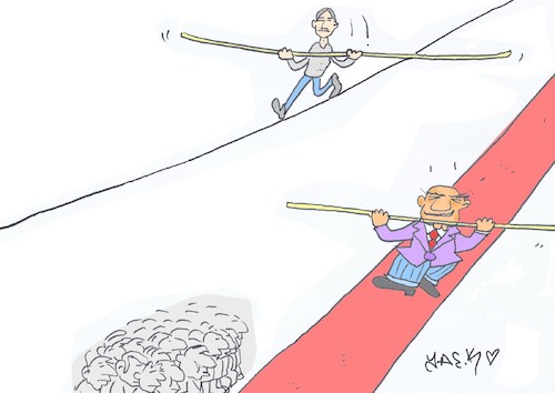 Cartoon: vacant bureaucrat (medium) by yasar kemal turan tagged vacant,bureaucrat
