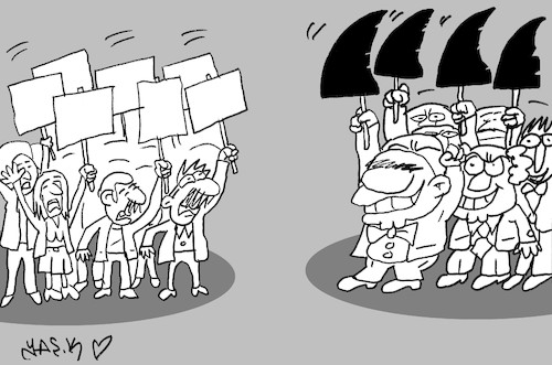 Cartoon: vulgar order (medium) by yasar kemal turan tagged vulgar,order