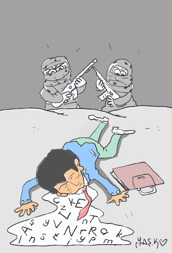 Cartoon: Young teacher (medium) by yasar kemal turan tagged young,teacher