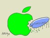 Cartoon: apple-samsung case (small) by yasar kemal turan tagged apple samsung case