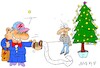 Cartoon: christmas bill (small) by yasar kemal turan tagged christmas,bill