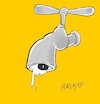 Cartoon: cry (small) by yasar kemal turan tagged cry