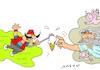 Cartoon: divine contact (small) by yasar kemal turan tagged divine,contact