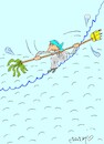 Cartoon: drift away (small) by yasar kemal turan tagged drift,away