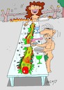 Cartoon: first barbecue (small) by yasar kemal turan tagged first,barbecue