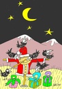 Cartoon: friendship (small) by yasar kemal turan tagged friendship,father,christmas,love,crow,railing