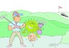 Cartoon: golf (small) by yasar kemal turan tagged golf