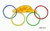 Cartoon: hunger (small) by yasar kemal turan tagged hunger,africa,olympic,exploitation,help